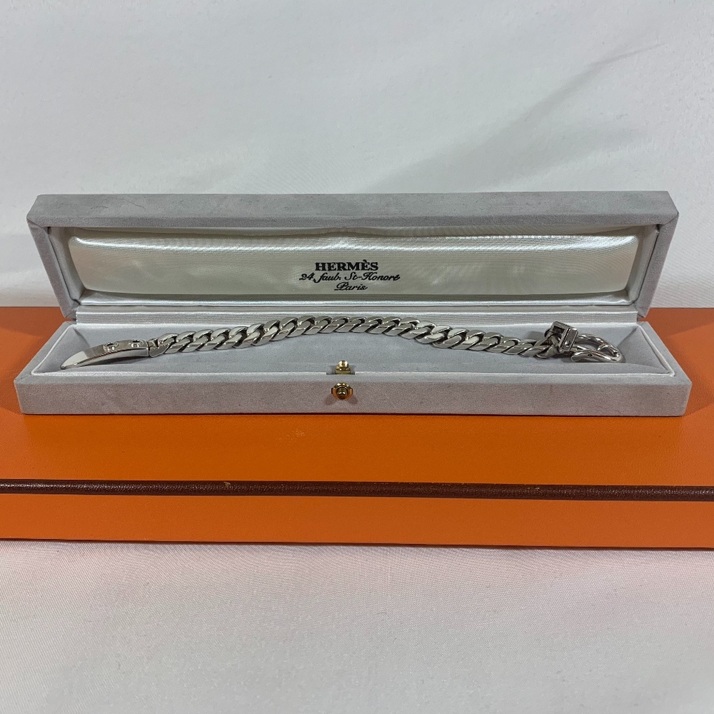 Hermes Sterling Silver Bracelet